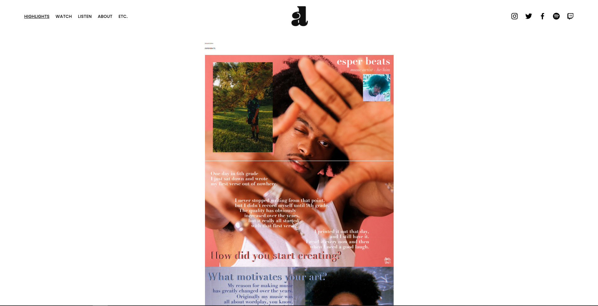 Always Lunes Webpage Screenshot